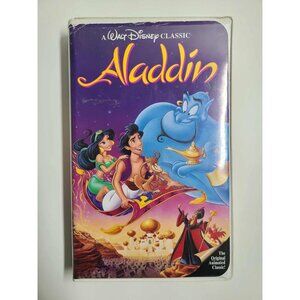 Aladdin Disney VHS tape The Classics Black Diamond rare Early Date 07/03/93